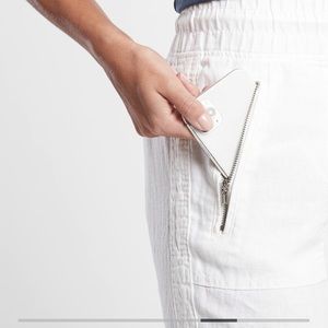 Athleta White linen joggers